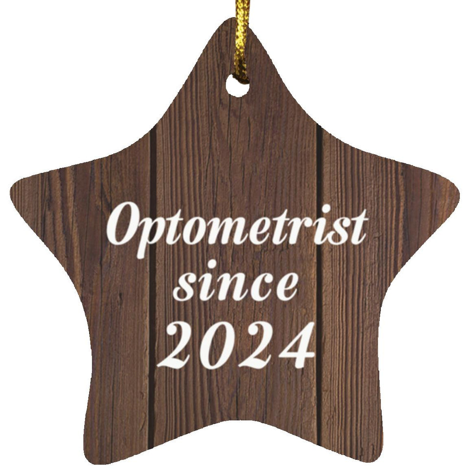 Optometrist Since 2024 - Star Ornament D
