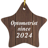 Optometrist Since 2024 - Star Ornament D