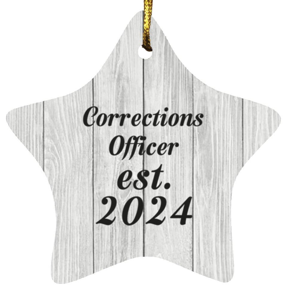 Corrections Officer Established Est. 2024 - Star Ornament F