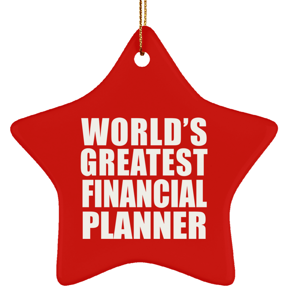 World's Greatest Financial Planner - Star Ornament