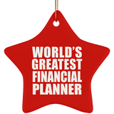 World's Greatest Financial Planner - Star Ornament