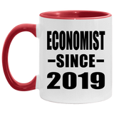 Economist Since 2019 - 11oz Accent Mug Red