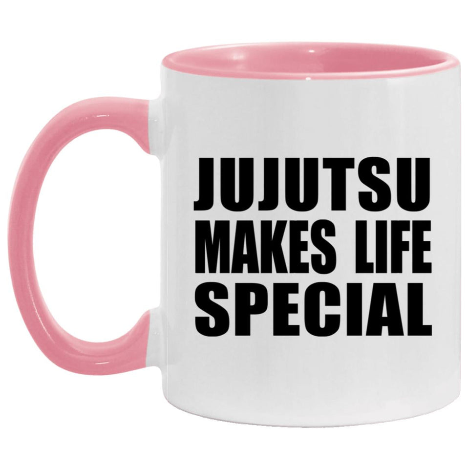 Jujutsu Makes Life Special - 11oz Accent Mug Pink