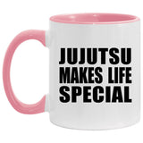 Jujutsu Makes Life Special - 11oz Accent Mug Pink