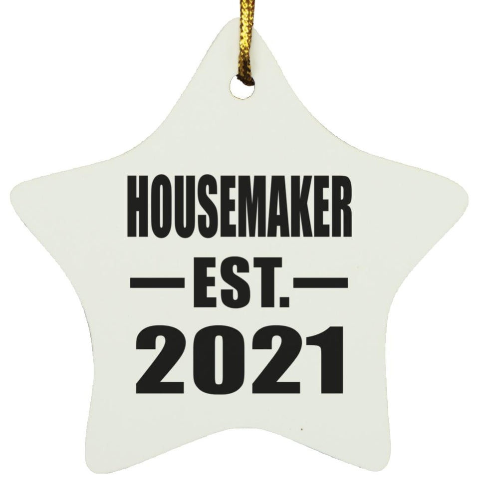 Housemaker Established EST. 2021 - Star Ornament