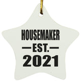 Housemaker Established EST. 2021 - Star Ornament
