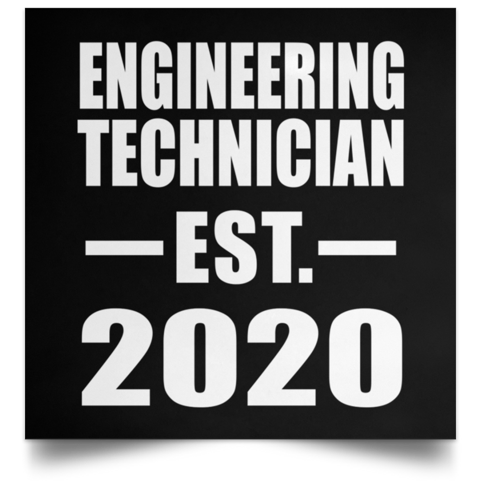 Engineering Technician Established EST. 2020 - Poster Square