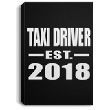 Taxi Driver Established EST. 2018 - Canvas Portrait