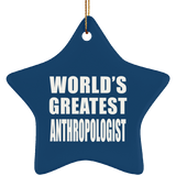 World's Greatest Anthropologist - Star Ornament