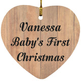 Vanessa Baby's First Christmas - Heart Ornament C