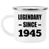 79th Birthday Legendary Since 1945 - 12oz Camping Mug