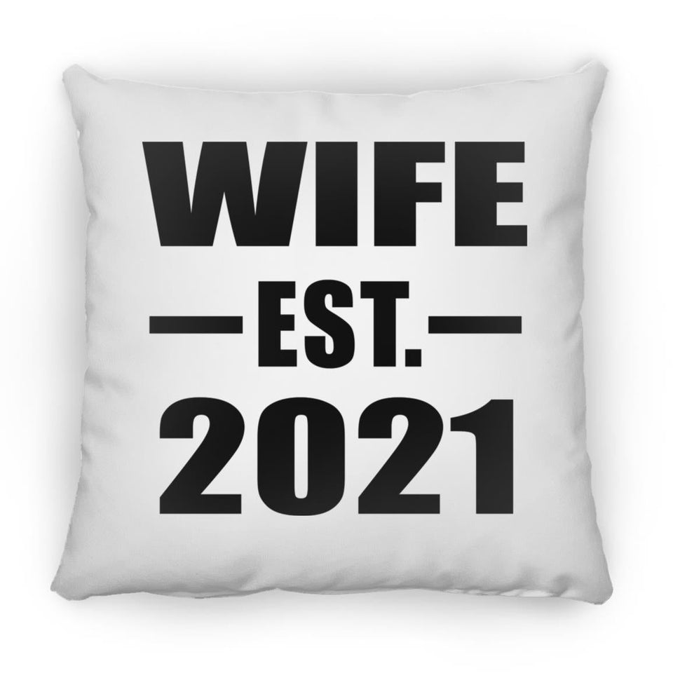 Wife Established EST. 2021 - Throw Pillow