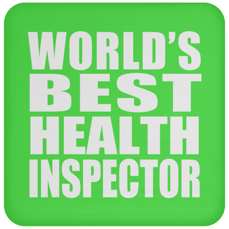 World's Best Health Inspector - Drink Coaster