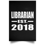 Librarian Established EST. 2018 - Poster Portrait