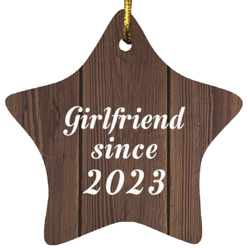 Girlfriend Since 2023 - Star Ornament D