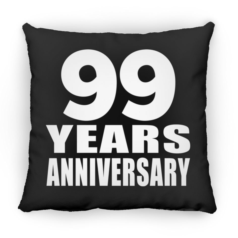 99th Anniversary 99 Years - Throw Pillow Black