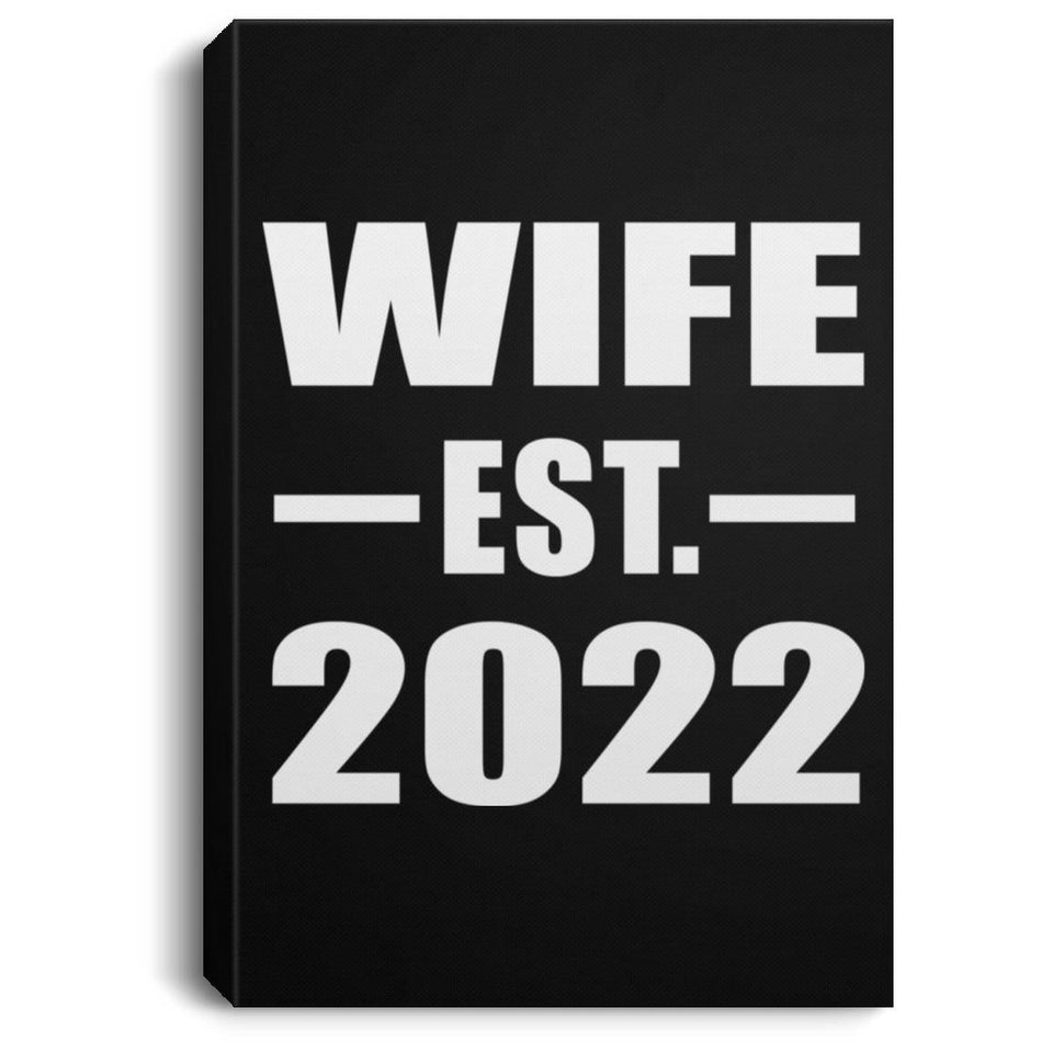 Wife Established EST. 2022 - Canvas Portrait