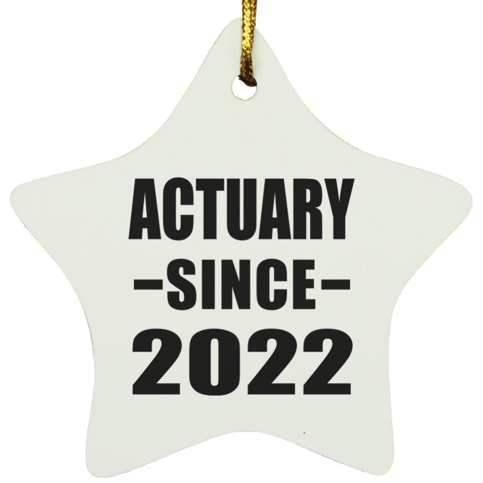 Actuary Since 2022 - Star Ornament
