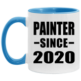 Painter Since 2020 - 11oz Accent Mug Blue