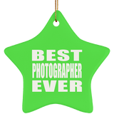 Best Photographer Ever - Star Ornament