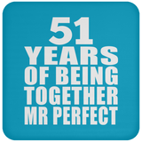 51st Anniversary 51 Years Of Being Mr Perfect - Drink Coaster