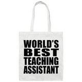 World's Best Teaching Assistant - Tote Bag White