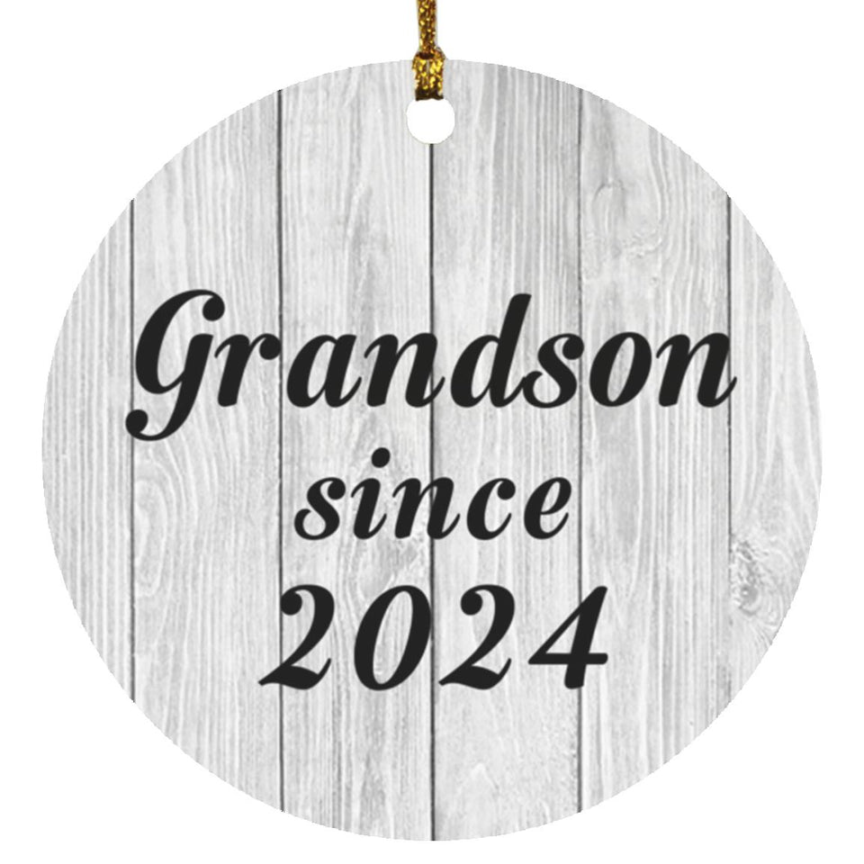 Grandson Since 2024 - Circle Ornament F