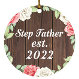 Step Father Established Est. 2022 - Circle Ornament A