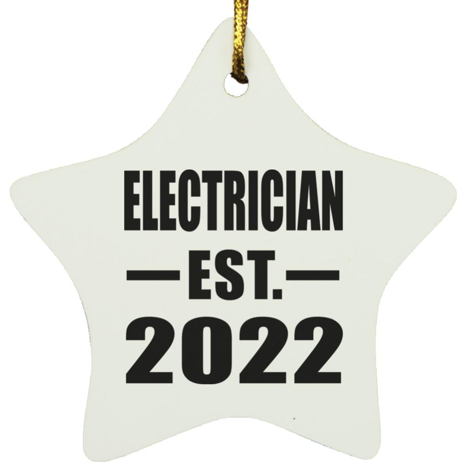 Electrician Established EST. 2022 - Star Ornament