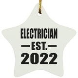Electrician Established EST. 2022 - Star Ornament