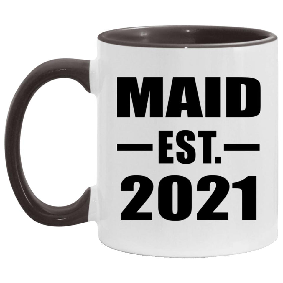 Maid Established EST. 2021 - 11oz Accent Mug Black