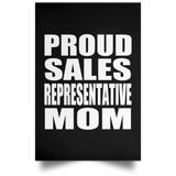 Proud Sales Representative Mom - Poster Portrait
