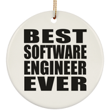 Best Software Engineer Ever - Circle Ornament