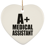 A+ Medical Assistant - Heart Ornament