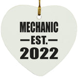 Mechanic Established EST. 2022 - Heart Ornament