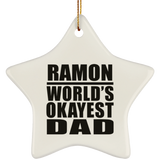 Ramon World's Okayest Dad - Star Ornament