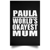 Paula World's Okayest Mum - Poster Portrait