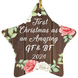First Christmas As an Amazing GF & BF 2024 - Star Ornament A