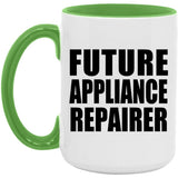 Future Appliance Repairer - 15oz Accent Mug Green