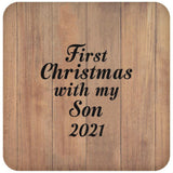 First Christmas With My Son 2021 - Drink Coaster C