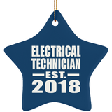 Electrical Technician Established EST. 2018 - Star Ornament
