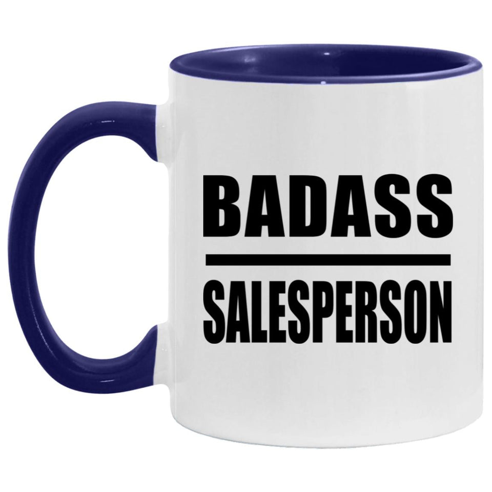 Badass Salesperson - 11oz Accent Mug Purple