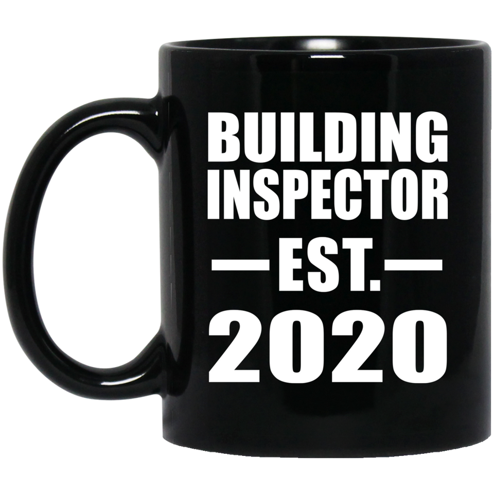 Building Inspector Established EST. 2020 - 11oz Coffee Mug Black