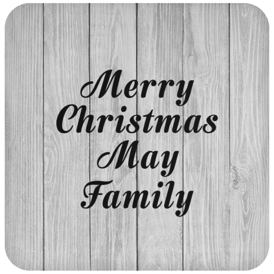 Merry Christmas May Family - Drink Coaster F