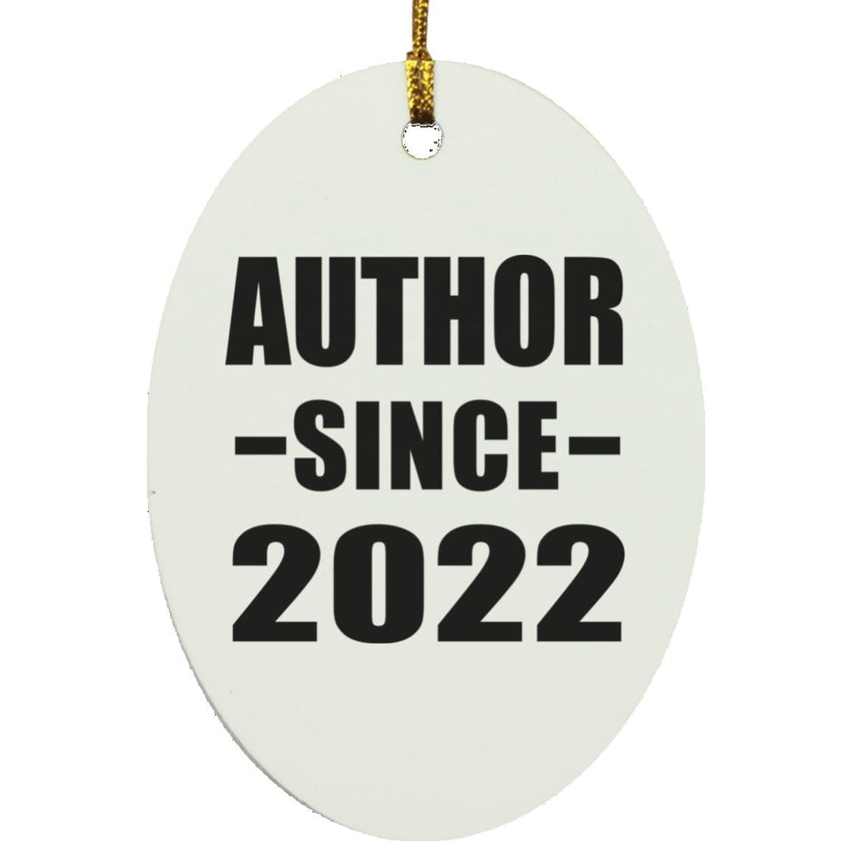 Author Since 2022 - Oval Ornament