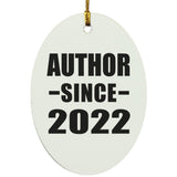 Author Since 2022 - Oval Ornament