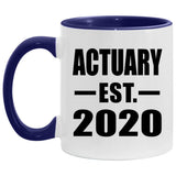 Actuary Established EST. 2020 - 11oz Accent Mug Purple