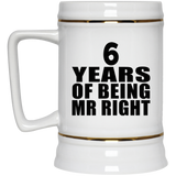6th Anniversary 6 Years Of Being Mr Right - Beer Stein