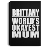 Brittany World's Okayest Mum - Canvas Portrait