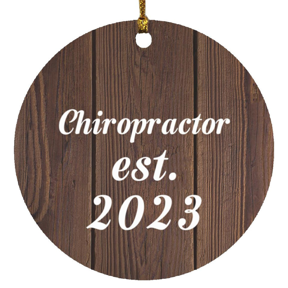 Chiropractor Established Est. 2023 - Circle Ornament D